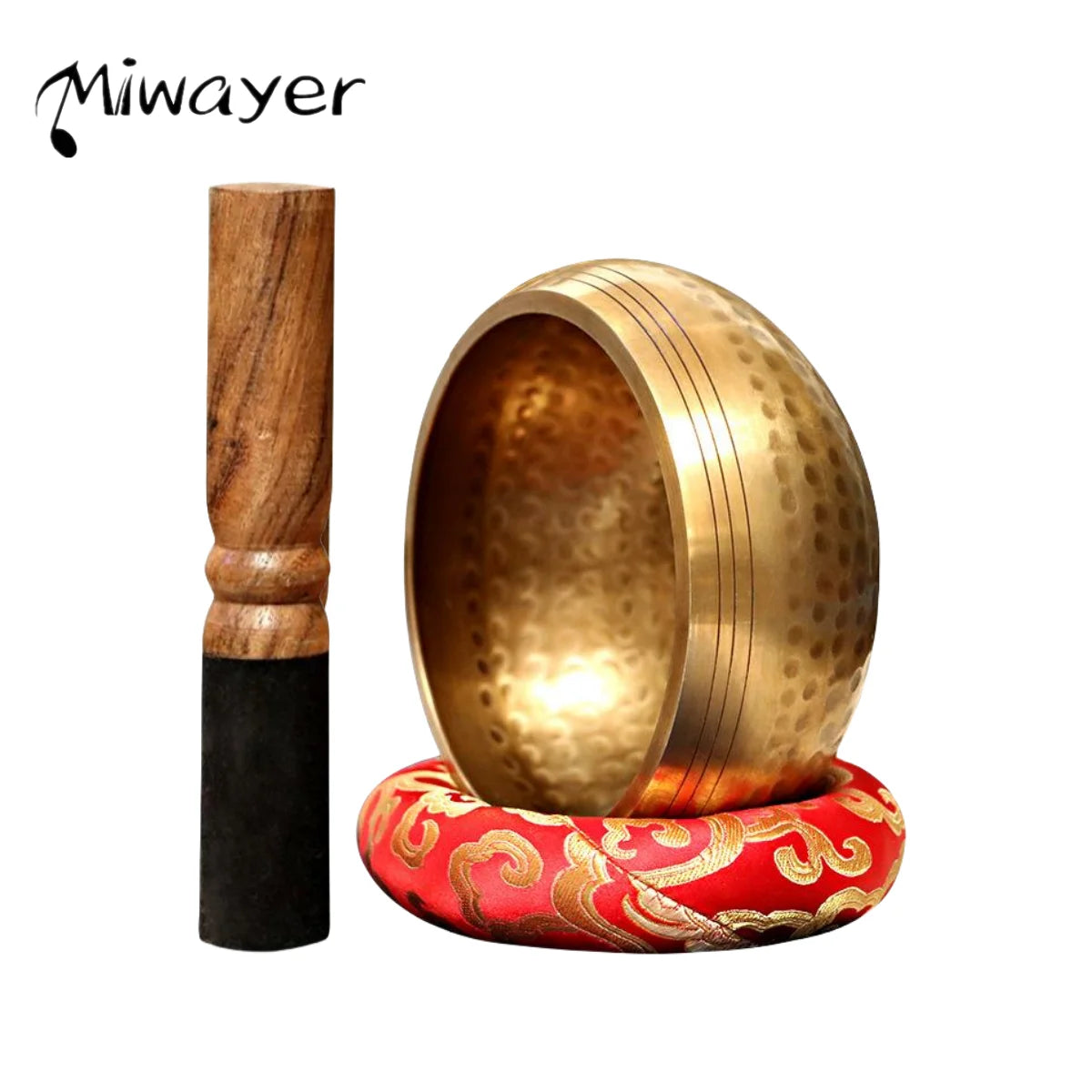 Tibetan Singing Bowl Set Sound Bowl Meditation Bowl Unique Gift Helpful for Meditation Yoga Stress Relief