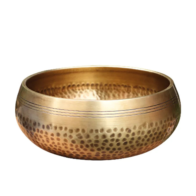 Nepal handmade Tibet Buddha sound bowl Yoga Meditation Chanting Bowl Brass Chime Handicraft music therapy Tibetan Singing Bowl