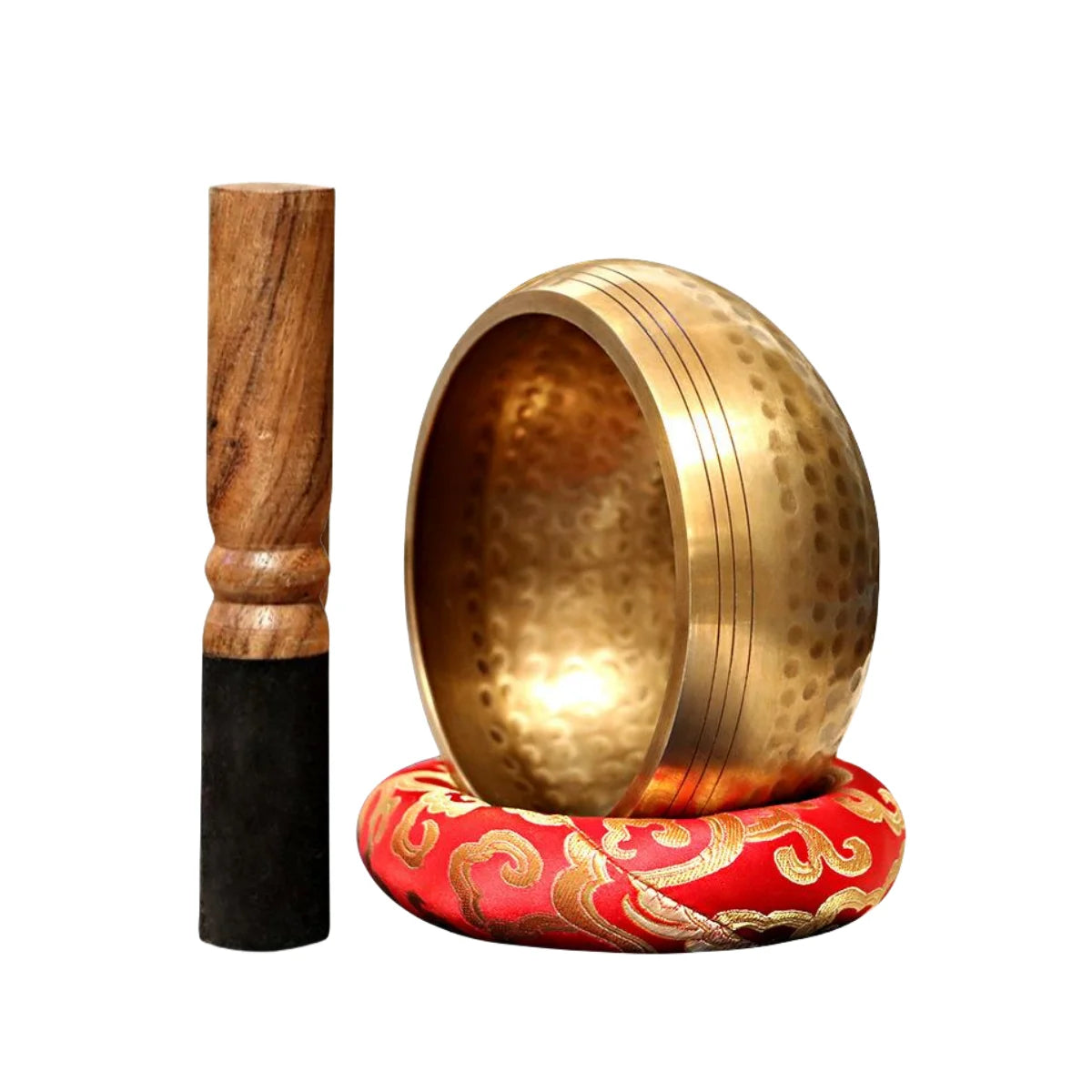 Tibetan Singing Bowl Set Sound Bowl Meditation Bowl Unique Gift Helpful for Meditation Yoga Stress Relief