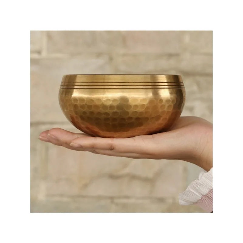 Nepal handmade Tibet Buddha sound bowl Yoga Meditation Chanting Bowl Brass Chime Handicraft music therapy Tibetan Singing Bowl