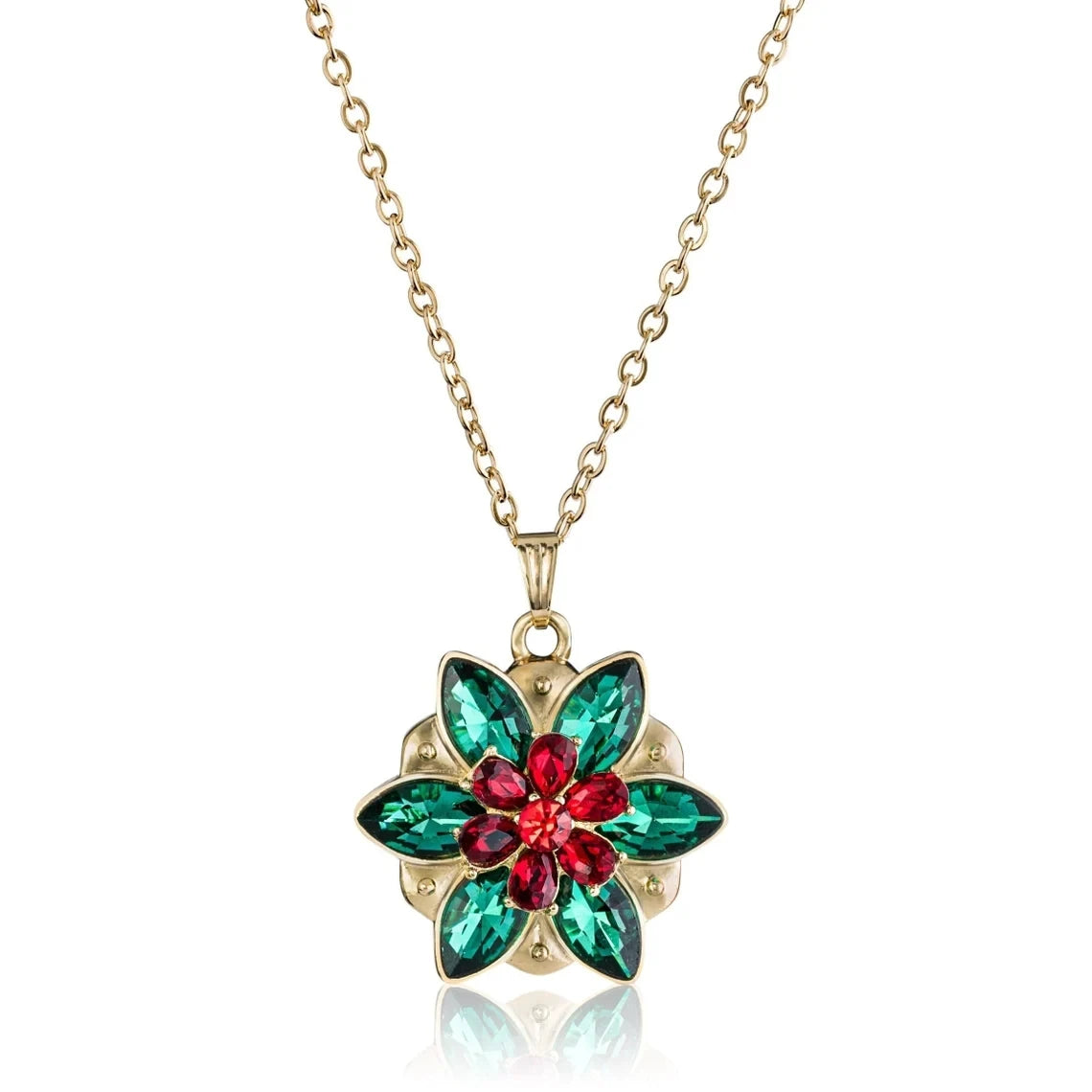 Harong New Fashion Crystal Flower Anastasia Women's Necklace Vintage Elsa Princess Together in Paris Pendant Cosplay Jewelry