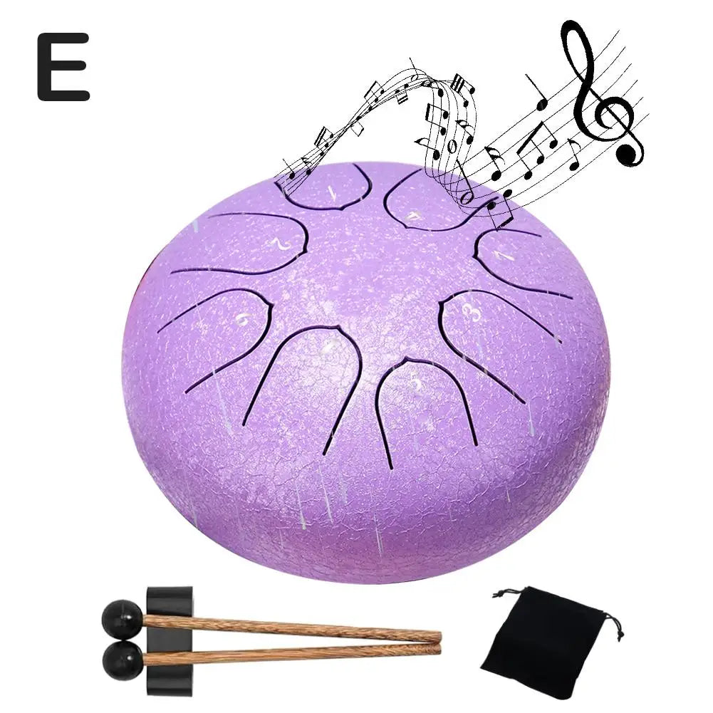 Hollow Drum Outdoor Rain Drum 6-inch 8-tone Hollow Drum Hollow Color Drum Steel Tongue Drum Rainy Season Outdoor Rain Drum