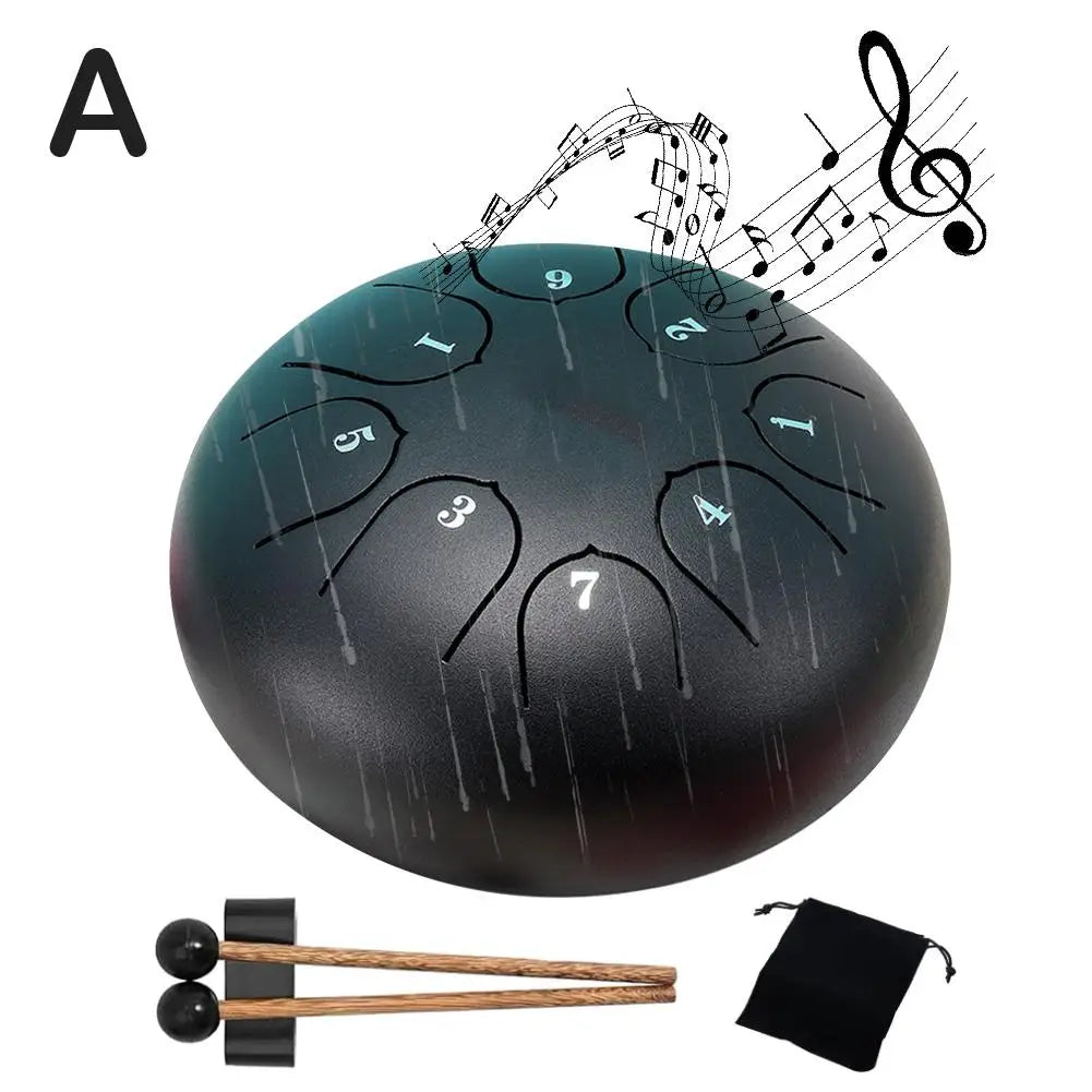 Hollow Drum Outdoor Rain Drum 6-inch 8-tone Hollow Drum Hollow Color Drum Steel Tongue Drum Rainy Season Outdoor Rain Drum