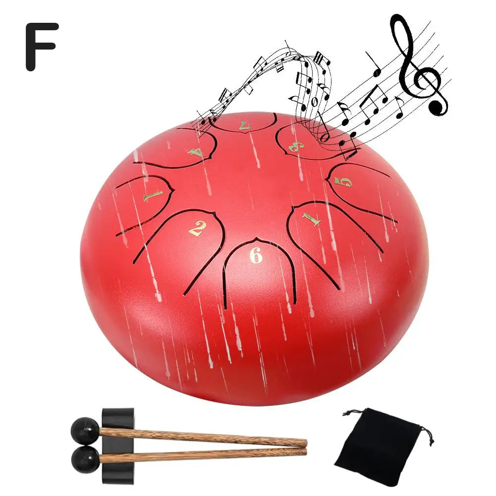 Hollow Drum Outdoor Rain Drum 6-inch 8-tone Hollow Drum Hollow Color Drum Steel Tongue Drum Rainy Season Outdoor Rain Drum